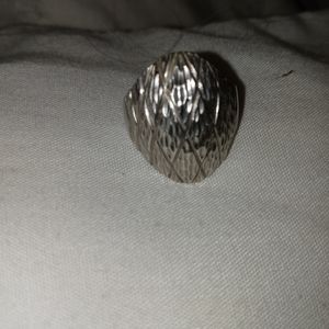 925 ETCHED DOME RING